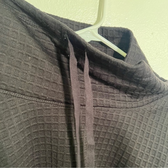 Max Studio Funnel Neck Waffle Knit Pullover Black L - Picture 7 of 12